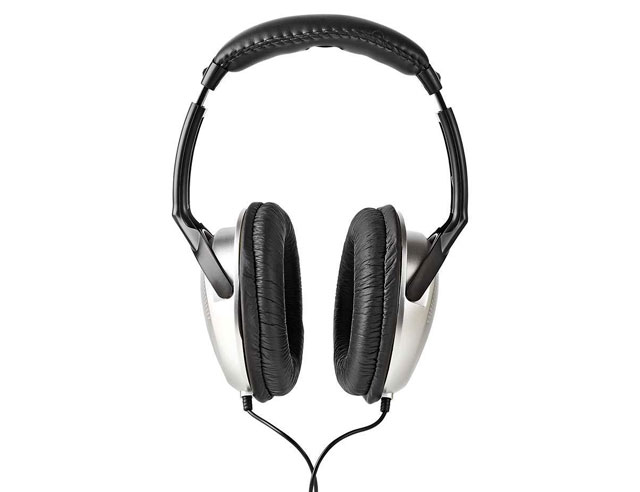 Bedrade Over-ear Koptelefoon kabellengte: 2.70m, Volumebediening