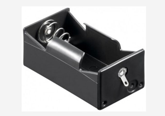 Batterijhouder 1x Monocel (D) soldeeraansluiting
