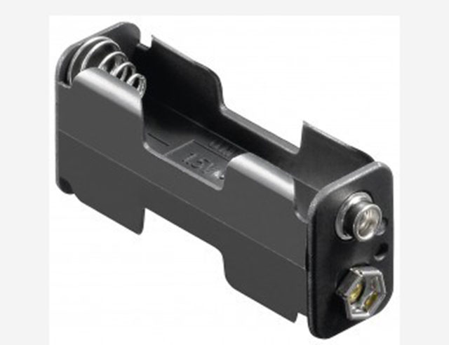 Batterijhouder 2x Penlight (AA) drukknopaansluiting