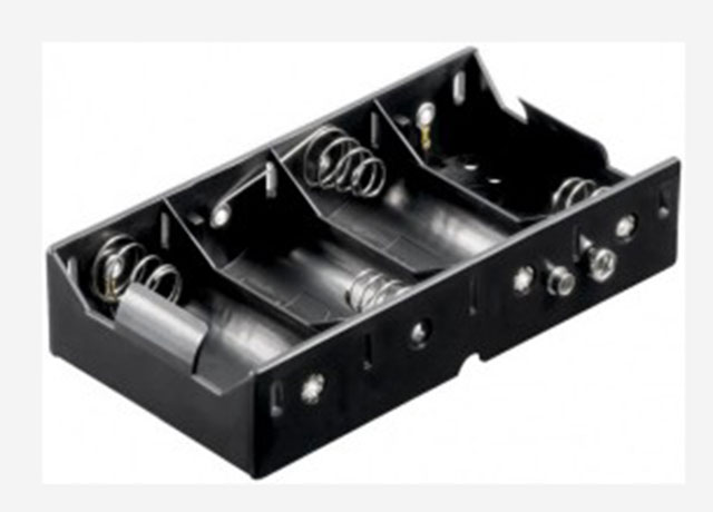 Batterijhouder 4x Monocel (D) drukknopaansluiting (4x1)