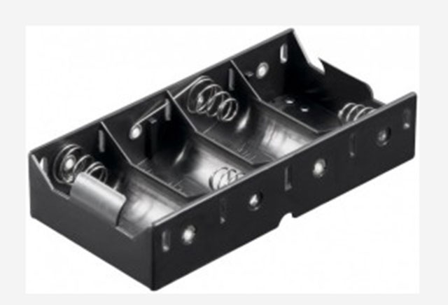 Batterijhouder 4x Babycel (C) soldeeraansluiting (4x1)