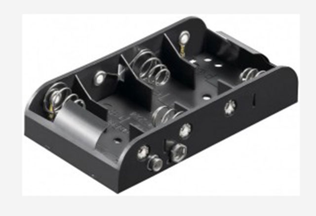 Batterijhouder 4x Babycel (C) drukknopaansluiting (4x1)