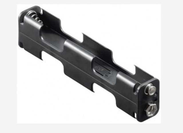 Batterijhouder 4x Penlight (AA) drukknopaansluiting (2x2)
