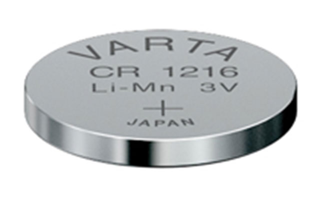 CR1216, Ø12.5x1.6mm, 3.0V, CR1216, DL1216, CR1216, CR1216