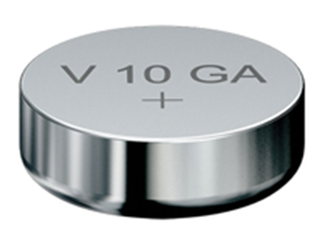 V10GA, Ø11.6X3.05mm, 1.5V, 50mA, GP89A, GP189, LR54,LR1130, D189