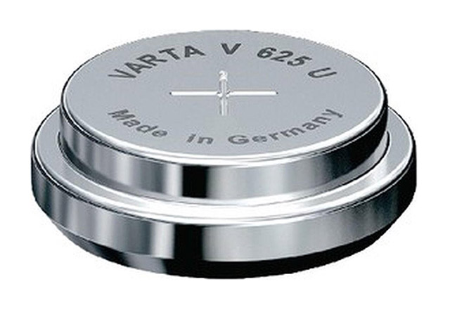 V625U, Alkaline 1.5 V batt  Ø16 X 6.2mm. oa: LR9