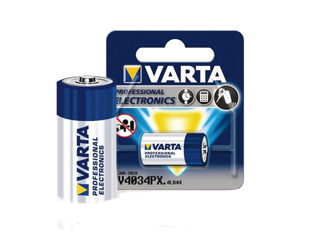 V4034PX, Alkaline .6V batt Ø13.0X25.4mm oa:4LR44, 7H34