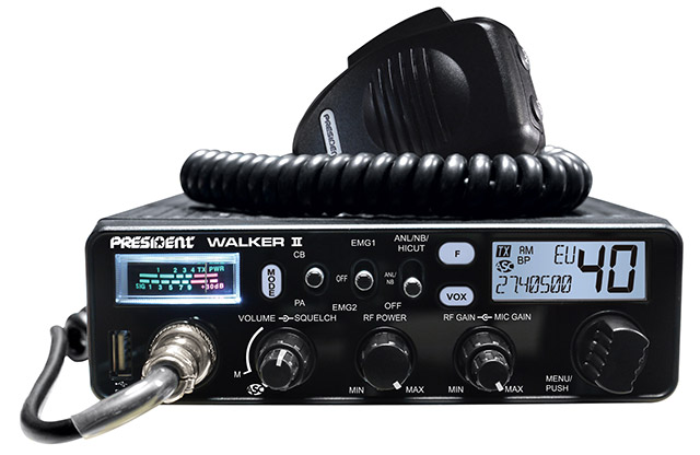 President Walker 2 CB transceiver 40 Multi Channels FM/AM