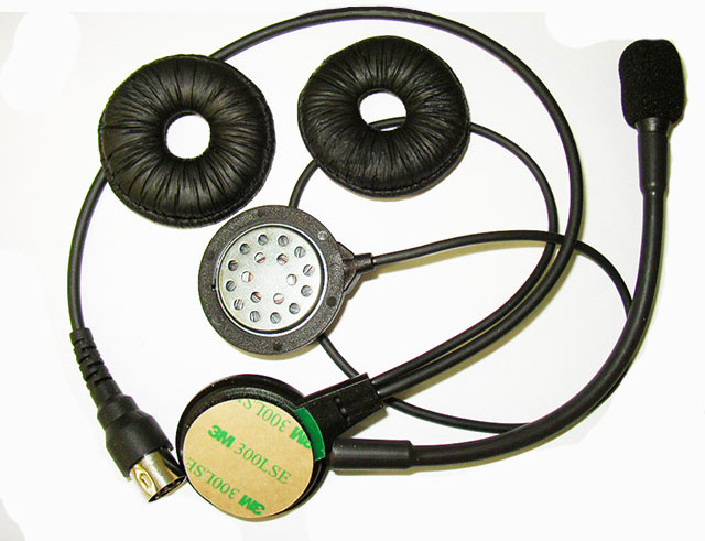 Motor helmset met boommike voor kenwood