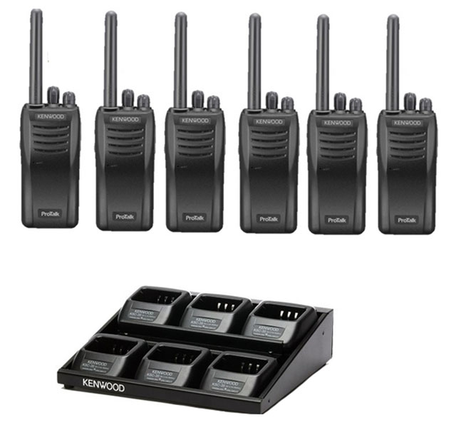 6 x TK-3501E , 1 x KMB-35E 6 Fold charger platform