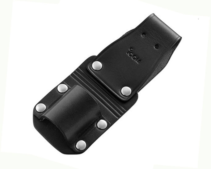 Leather belt carrier for hanging a walkie-talkie with belt clip