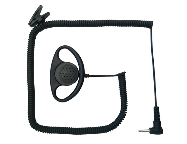 Incotech DZZ14-J2  Oortelefoontje D model 2.5mm Right Angle 40cm