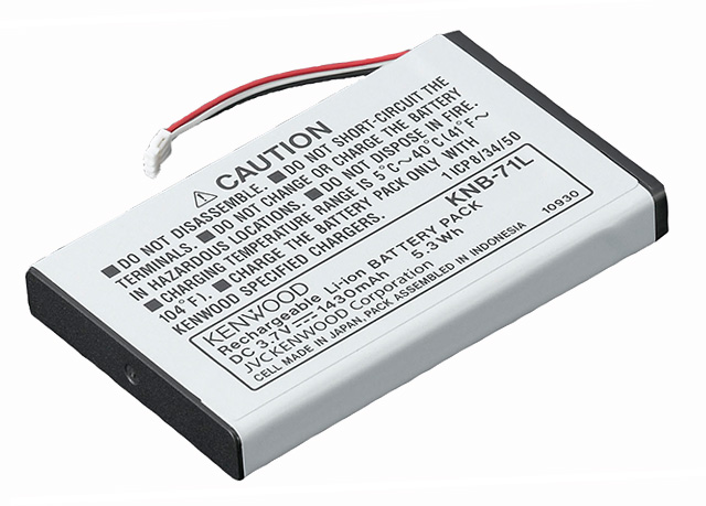 Li-ion Accu 3.7V 1430mA voor Kenwood PKT-23E