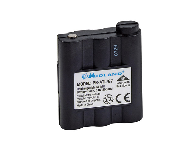 800mAh Ni-Mh Rechargable battery pack for Midland G7