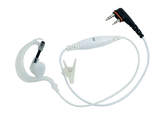 Ear speaker C-shell white - 80 cm cable - Suitable for IP-100H