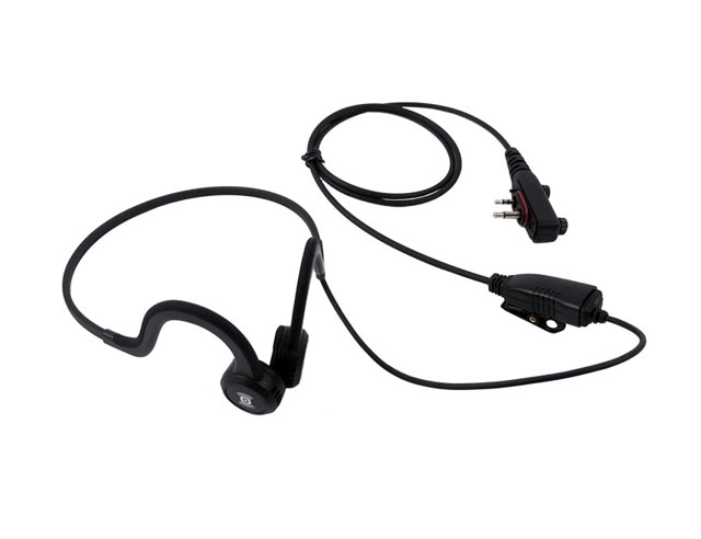 Bone Mic headset inline PTT/Mic. for Icom F1000, F4029