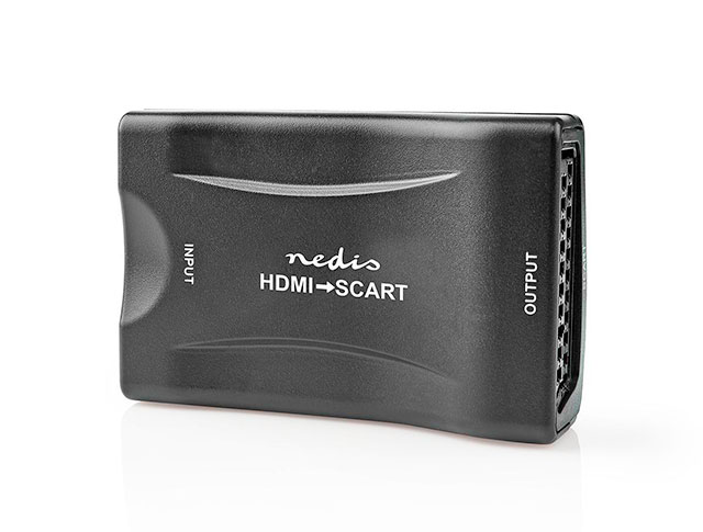 HDMI™ naar-SCART-Converter sluit HDMI aan op scart