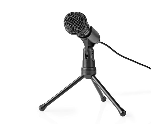 Desktop condensator-microfoon 3.5mm jack plug bedraad