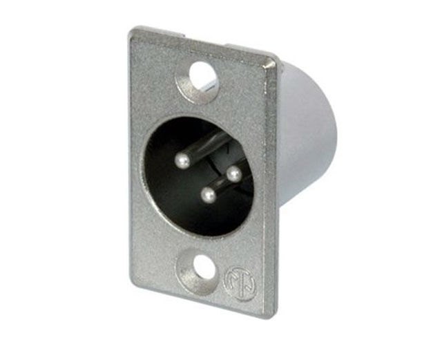 XLR 3P Male chassis mount (solder) smal Neutrik