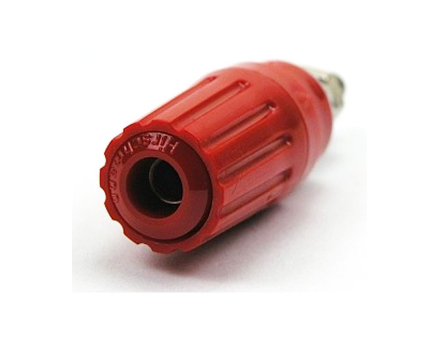 Banaan chassisdeel ø4mm 35A rood - Hirschmann