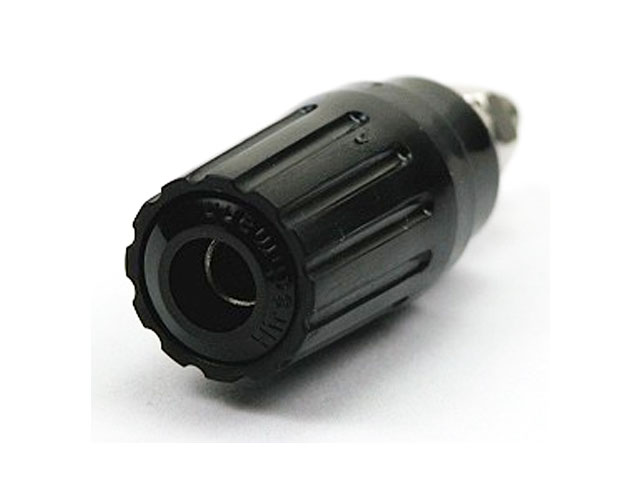 Banaan chassisdeel ø4mm 35A zwart - Hirschmann