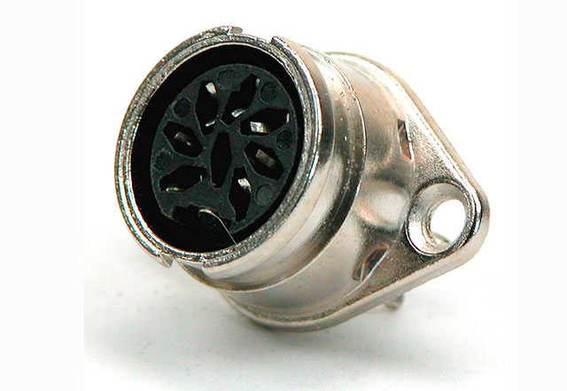 DIN bajonet chassisdeel female - 8-polig - Lumberg