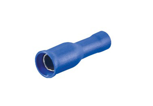 Kabelschoen kogel female 4mm blauw