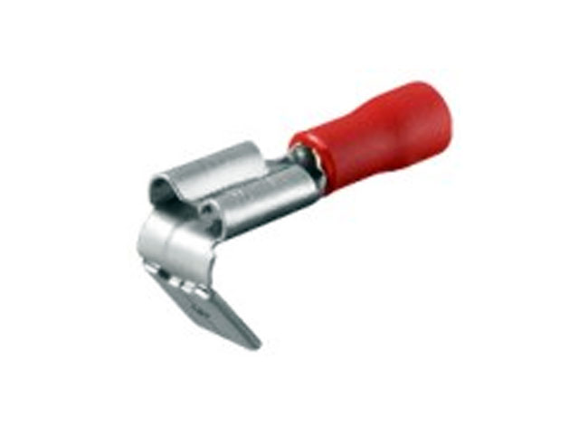 Kabelschoen duo 6,3mmx0,8mm rood