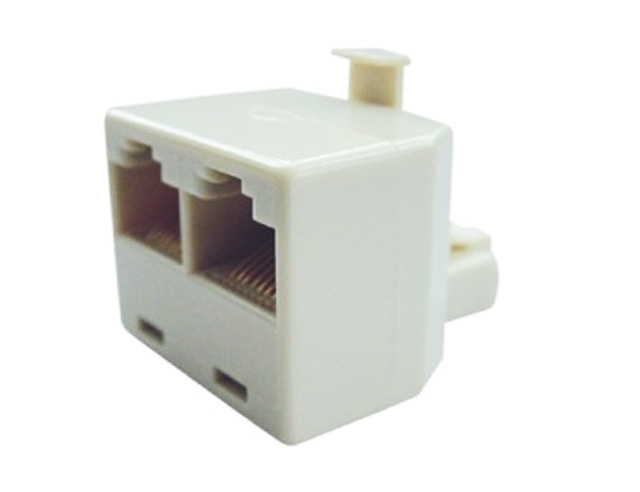 T-adapter RJ-45 1xmale - 2xfemale