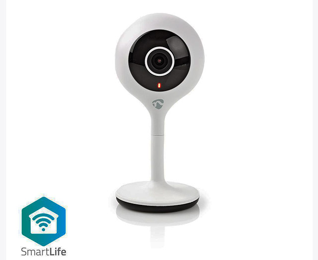 Wi-Fi smart IP-camera binnen HD 1080p microSD (niet inbegrepen)