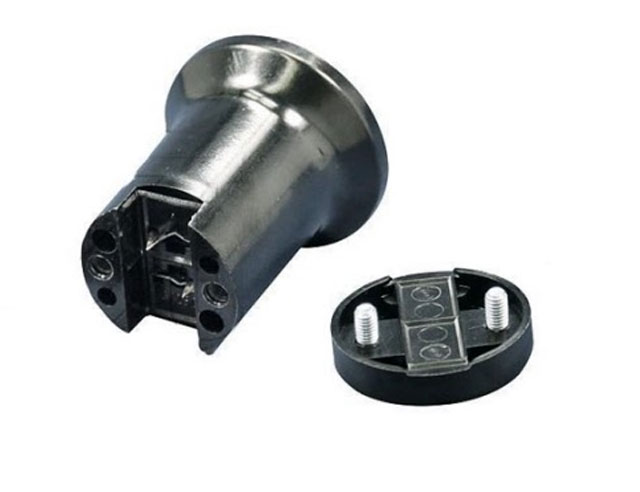 Prikfitting E27 voor 13mm kabel zwart