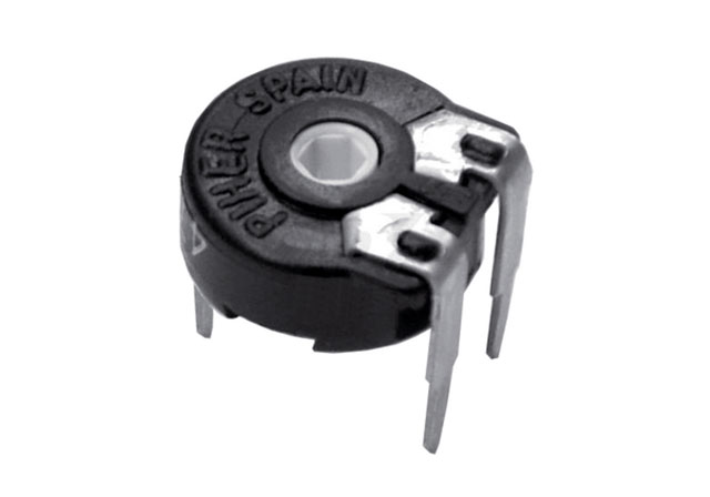 Instelpotmeter liggend Ø 10mm  5K