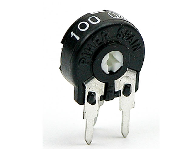Trimmer side adjust 10mm 100K - Piher - RoHS