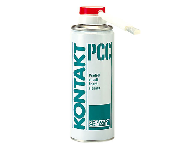 Removes flux residue from printed circuit boards