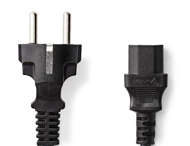 IEC Device 220V Straight plug RA cord and Straight contra 2mtr