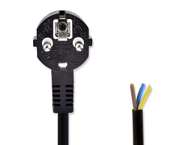 Power cord with molded plug