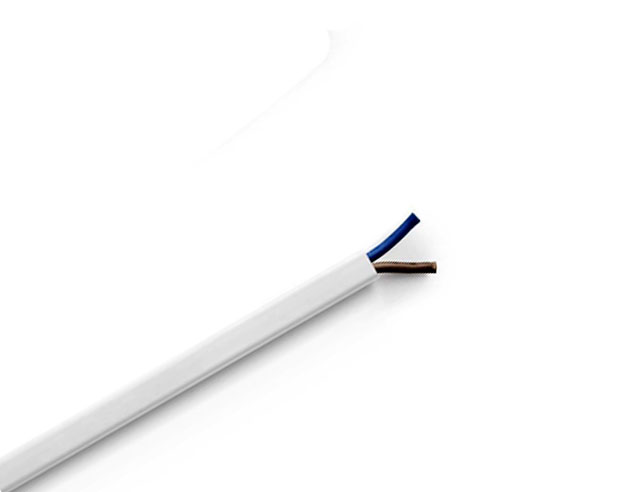 2 Adrige 220V kabel 2 x 0.75mm²  Plat p/mtr