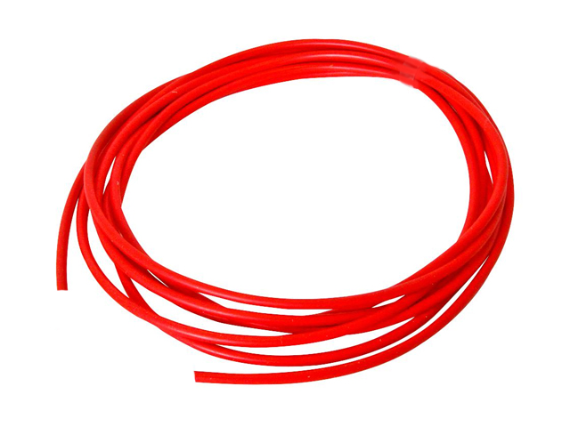 Siliconen meetkabel ø0,75mm² Diameter ø3.3mm Rood P/mtr