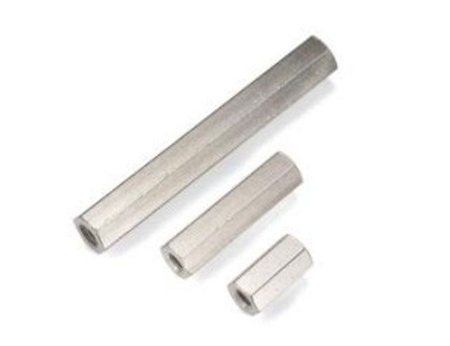 Messing afstandbus M3 inw/inw, lengte 63mm