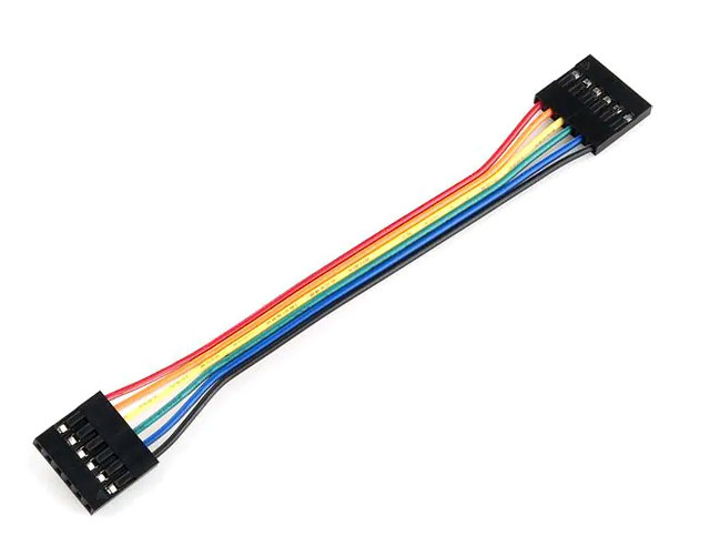 Set van 6 draagbrug kabels met 1x Female en 1x Female 13cm