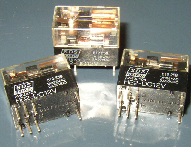 Relay 2 Pole Change-Over 2A 12Vdc