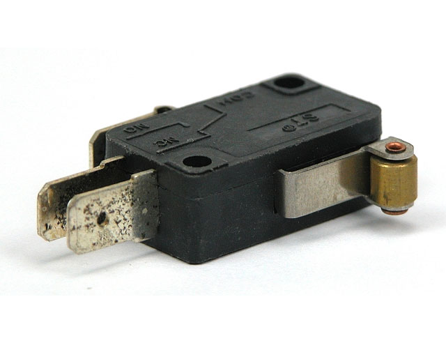 Microswitch 5A/250Vac met korte rolhevel