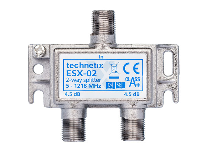 Tweevoudig Verdeelblok met F-aansluiting voor CAI signalen