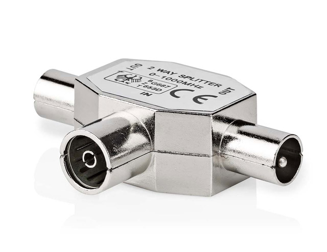 Geschikt om van 1 female ingang naar 2 male uitgangen te gaan.