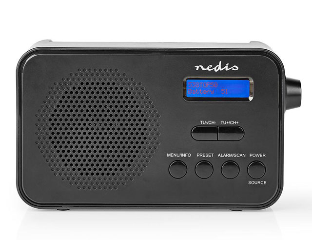 Draagbaar DAB+ / FM radio met digitale uitlezing