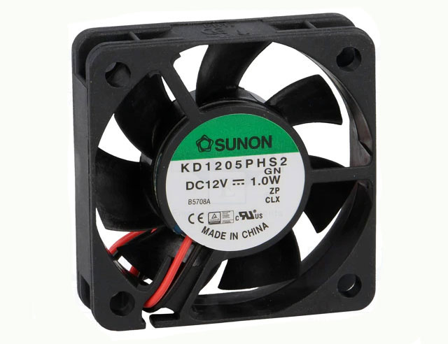 Ventilator 52x52x15mm 12Vdc 27,0dBA 21,06m³/uur glijlager Sunon