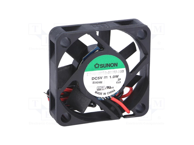 Ventilator 40x40x10mm 5Vdc 6.2m³/uur 27dBA - Kogellager Sunon