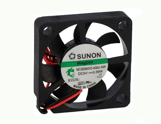 Ventilator 30x30x6mm 5Vdc 6,2m³/uur 24dBA Vapolager