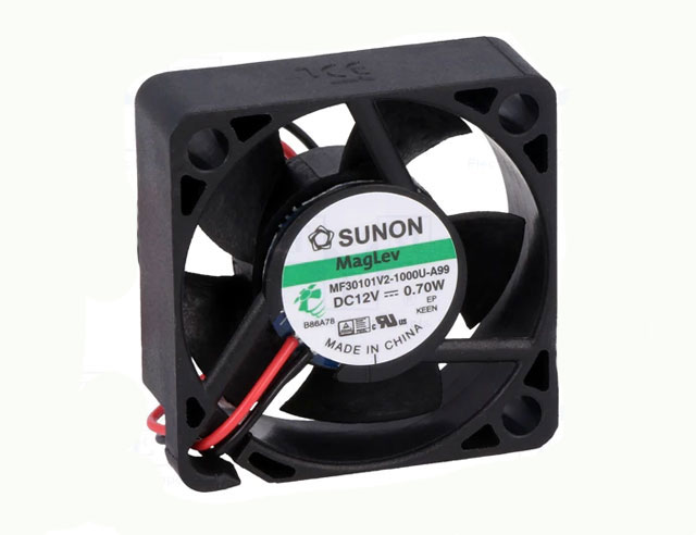 Ventilator 30x30x10mm 12Vdc 7,8m³/uur 20dBA - vapolager