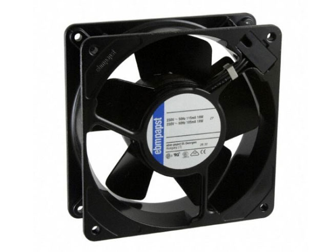 Ventilator 119x119x38mm 24Vdc 49 dBA 180m³/uur Papst